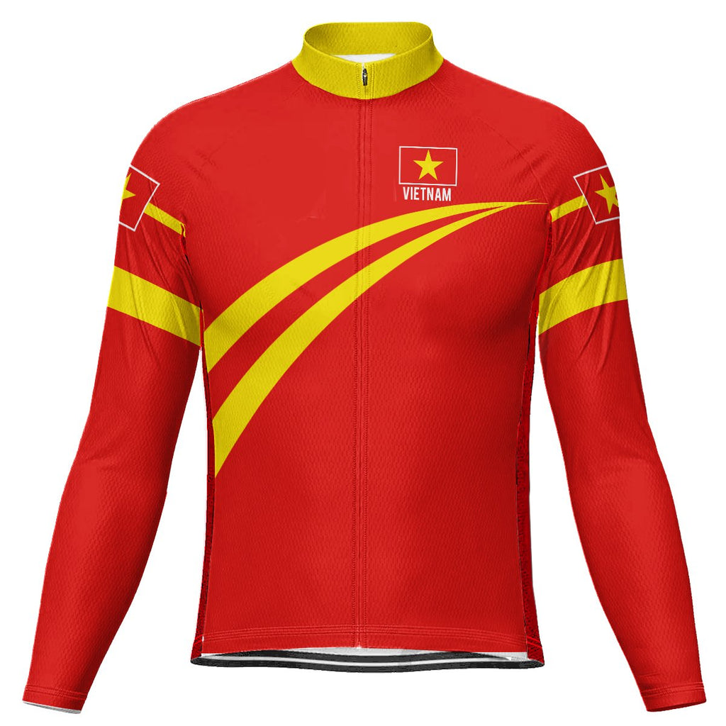 Vietnam Long Sleeve Cycling Jersey for Men