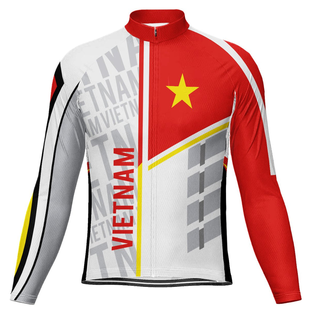 Vietnam Long Sleeve Cycling Jersey for Men