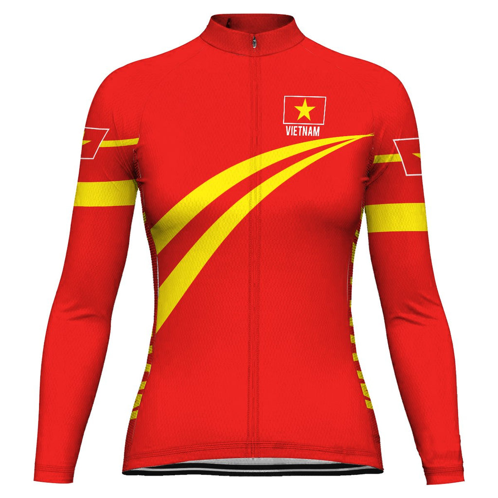 Vietnam Long Sleeve Cycling Jersey for Women