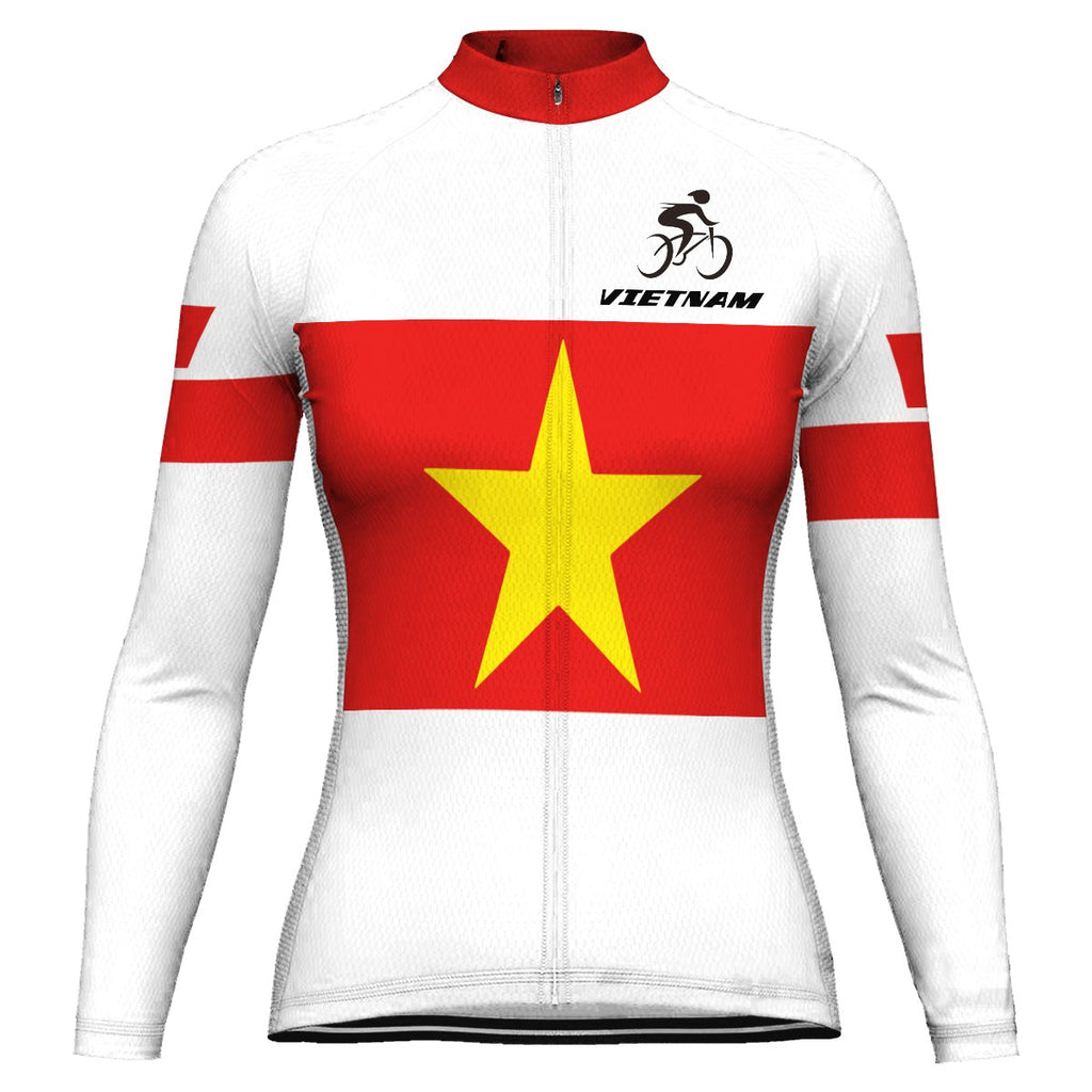 Vietnam Long Sleeve Cycling Jersey for Women