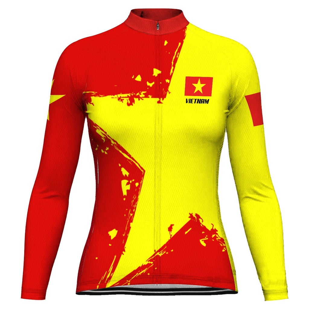 Vietnam Long Sleeve Cycling Jersey for Women