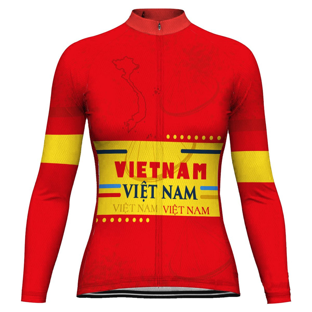 Vietnam Long Sleeve Cycling Jersey for Women