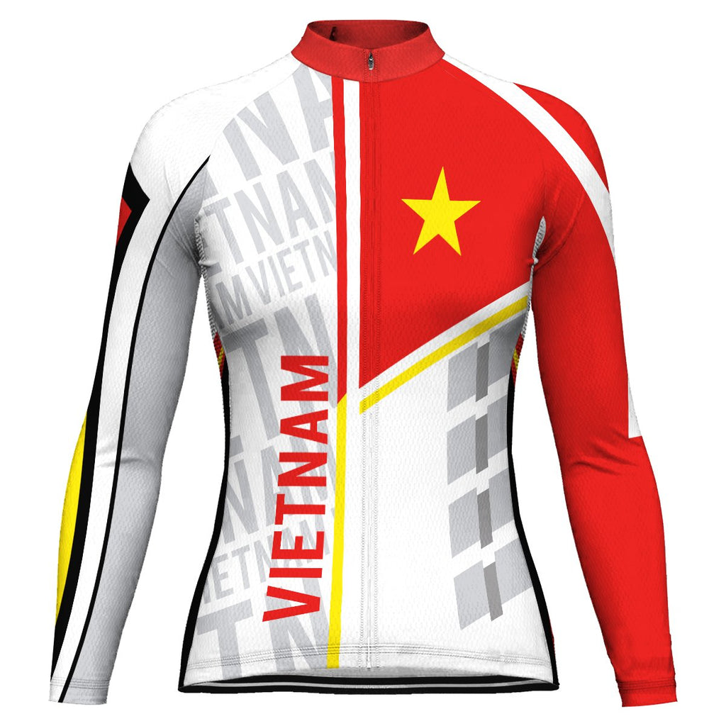 Vietnam Long Sleeve Cycling Jersey for Women
