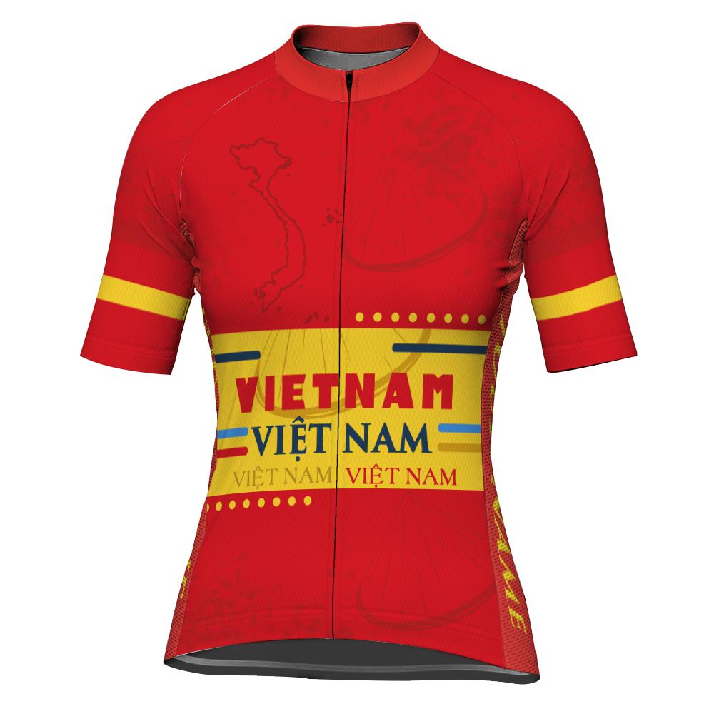 Customized Vietnam Short Sleeve Cycling Jersey for Women