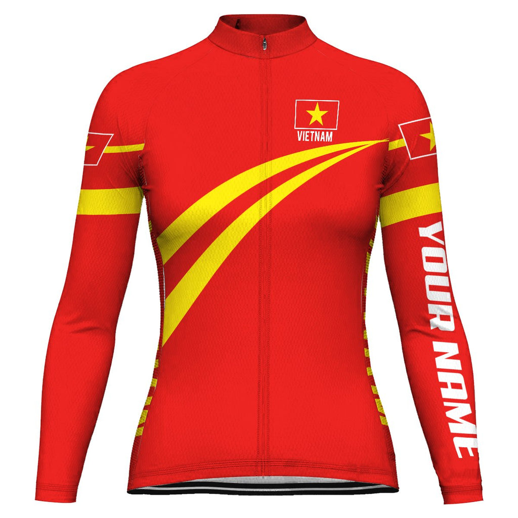 Customized Vietnam Long Sleeve Cycling Jersey for Women