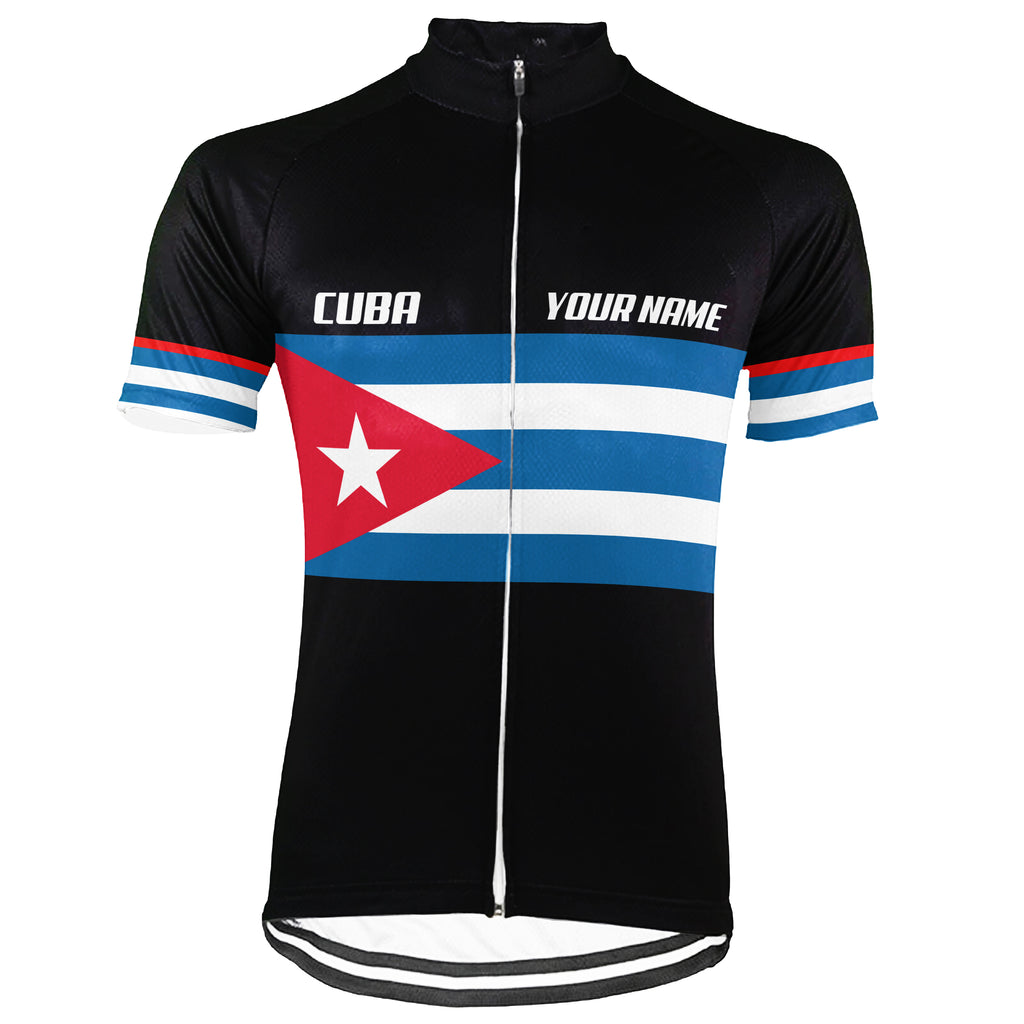 Customized Cuba Short Sleeve Cycling Jersey for Men