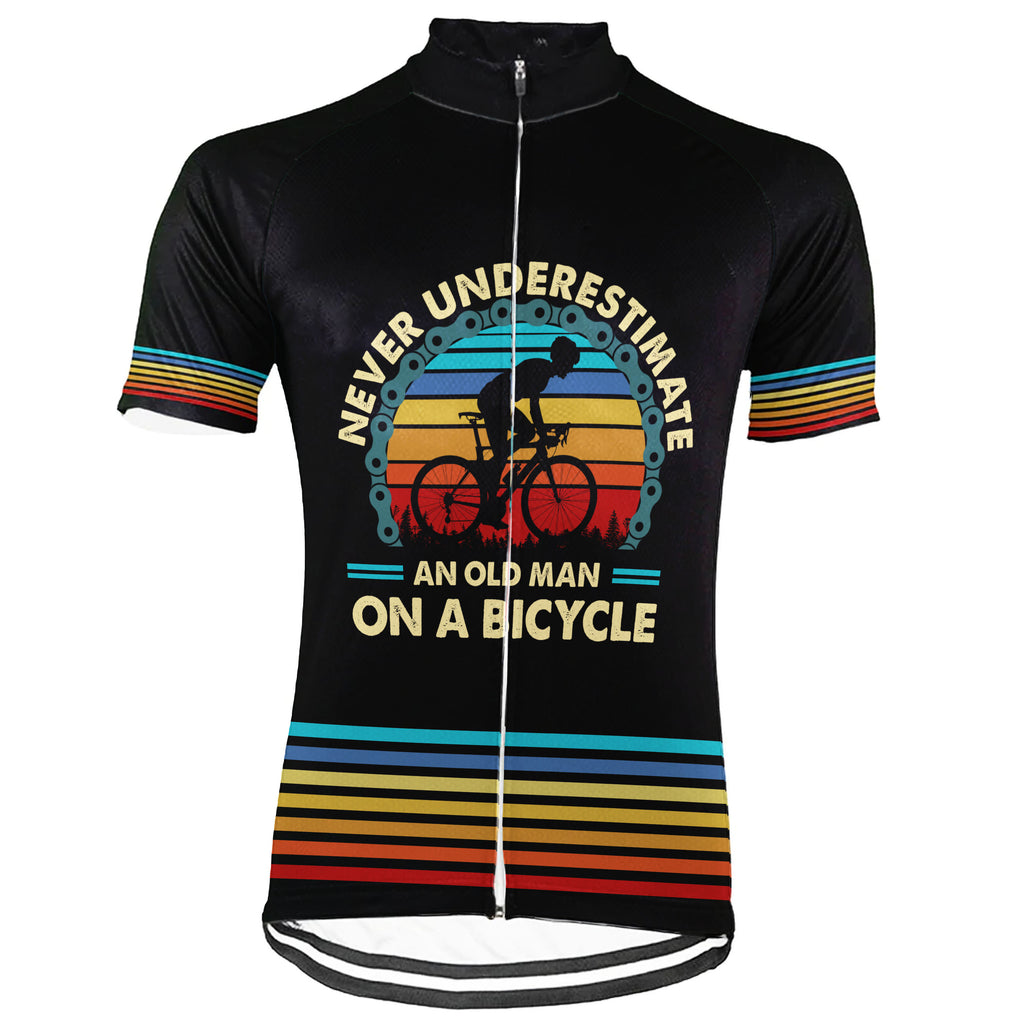 Customized Old Men Short Sleeve Cycling Jersey for Men
