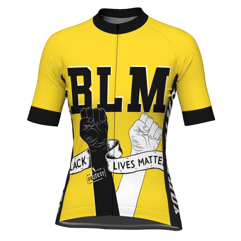 Customized Black Lives Matter Short Sleeve Cycling Jersey for Women