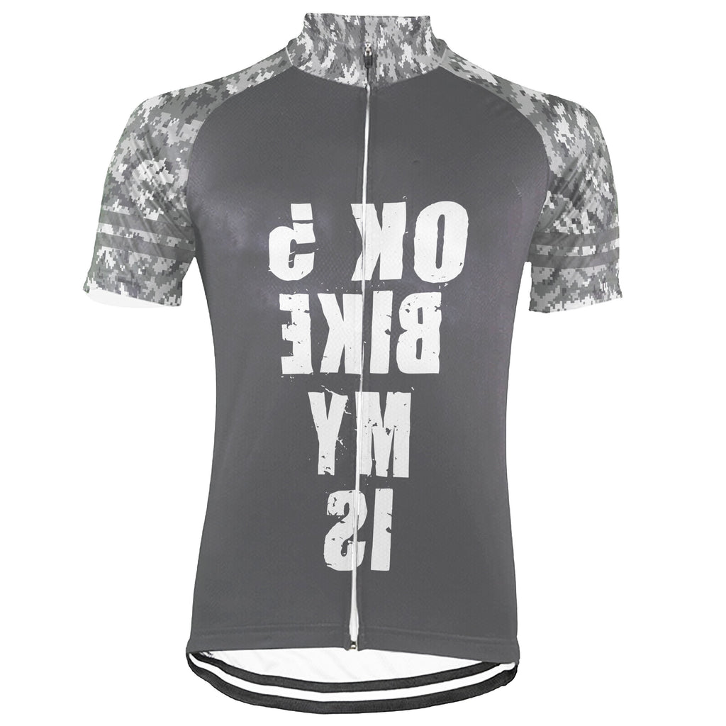 Camo Short Sleeve Cycling Jersey for Men