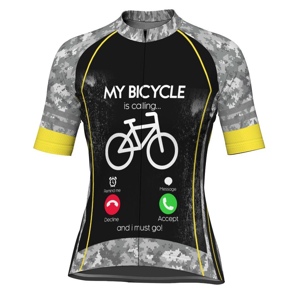Camo Short Sleeve Cycling Jersey for Women
