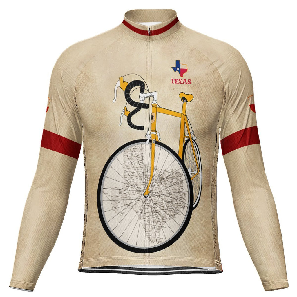 Texas Long Sleeve Cycling Jersey for Men