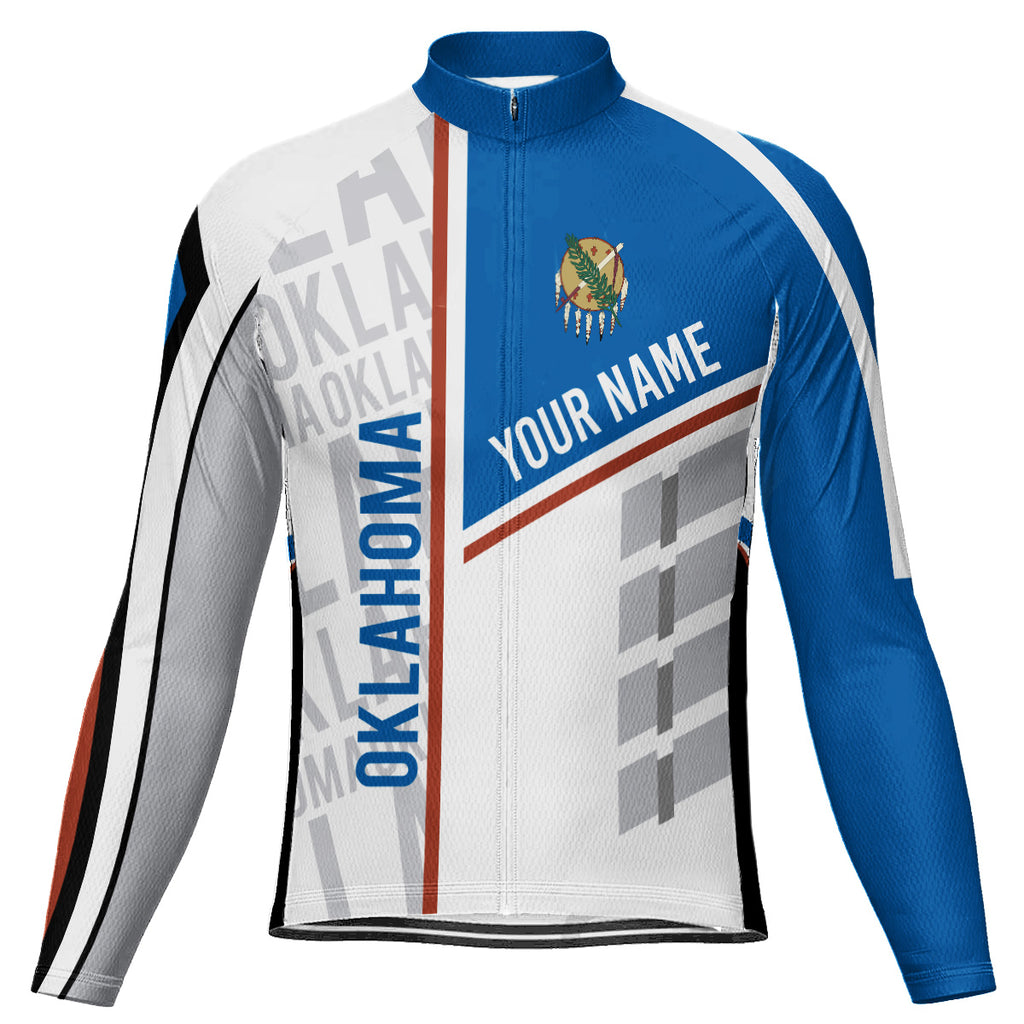 Customized Oklahoma Long Sleeve Cycling Jersey for Men
