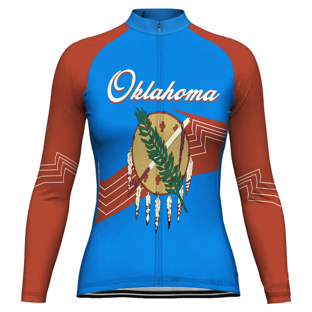 Customized Oklahoma Long Sleeve Cycling Jersey for Women