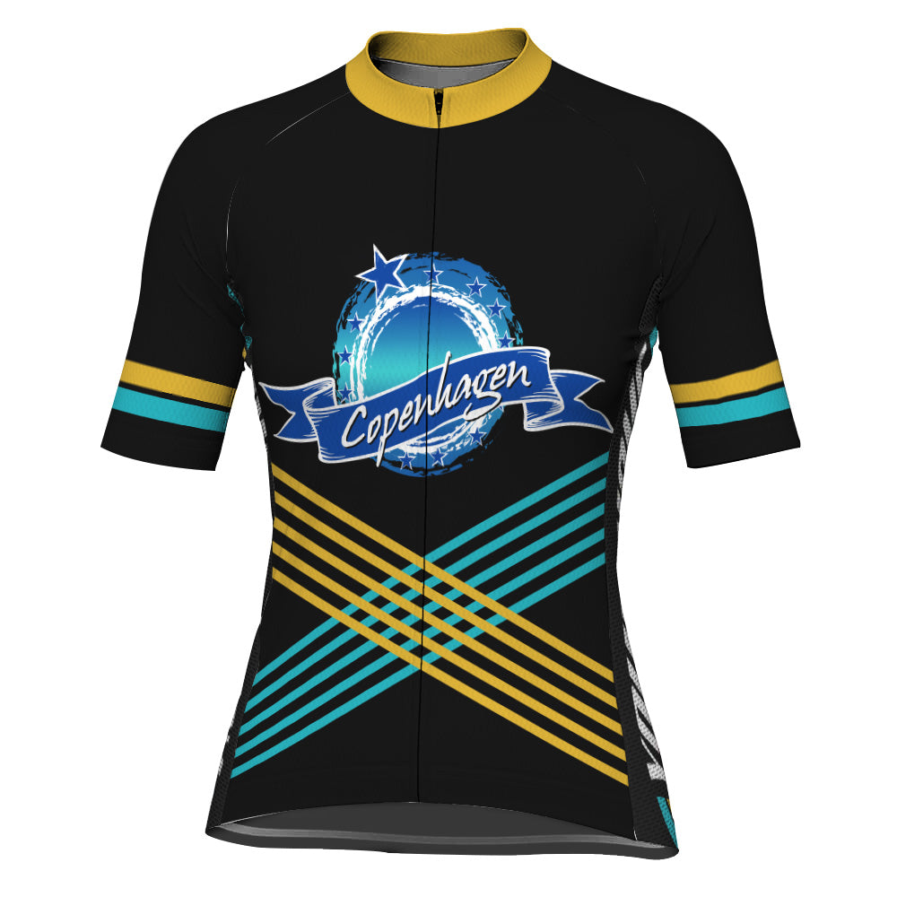 Customized Copenhagen Short Sleeve Cycling Jersey for Women