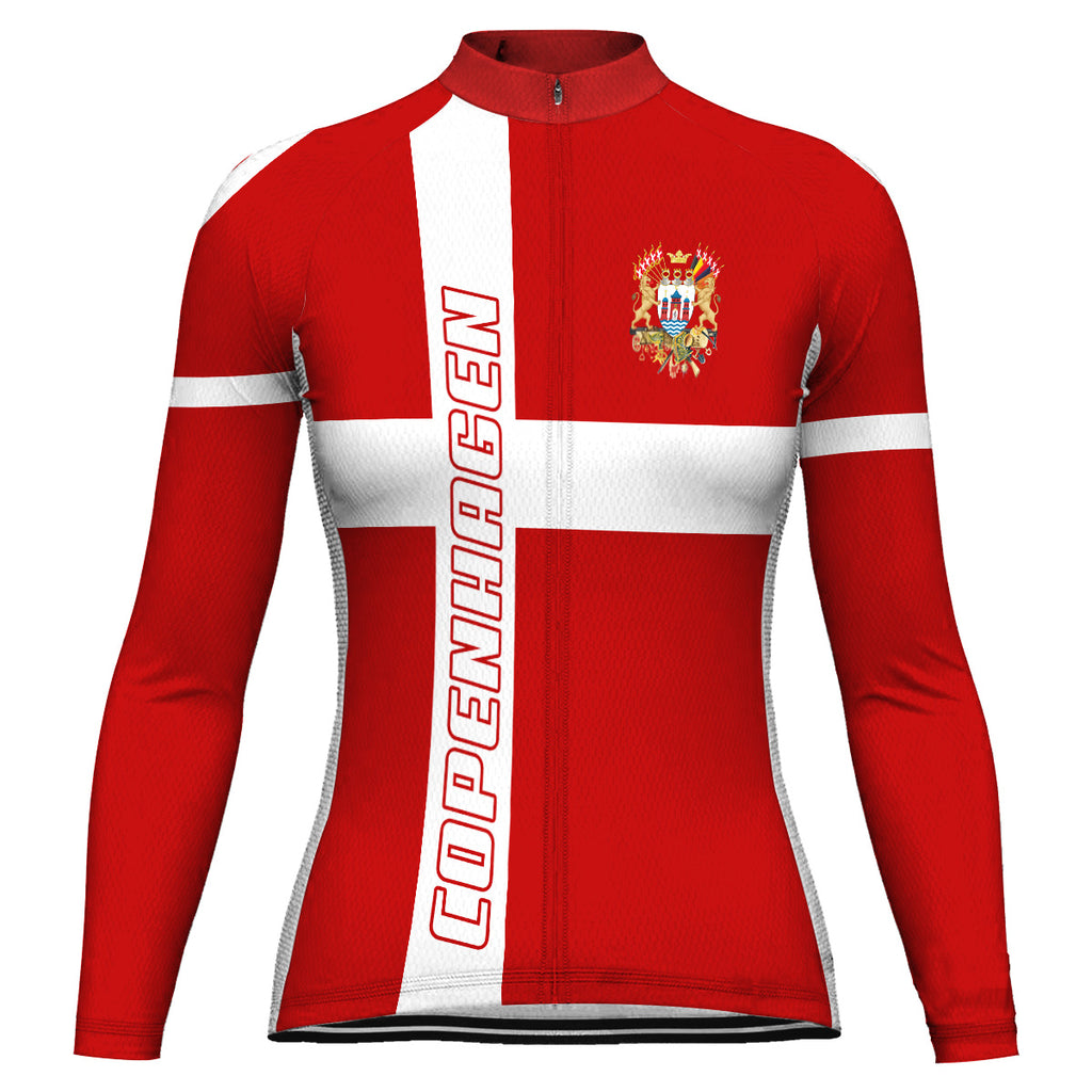 Customized Copenhagen Long Sleeve Cycling Jersey for Women