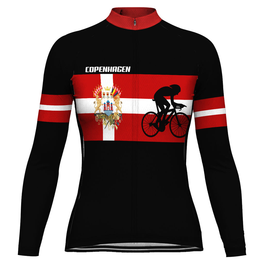 Customized Copenhagen Long Sleeve Cycling Jersey for Women