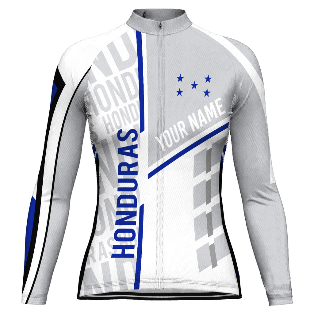 Customized Honduras Long Sleeve Cycling Jersey for Women