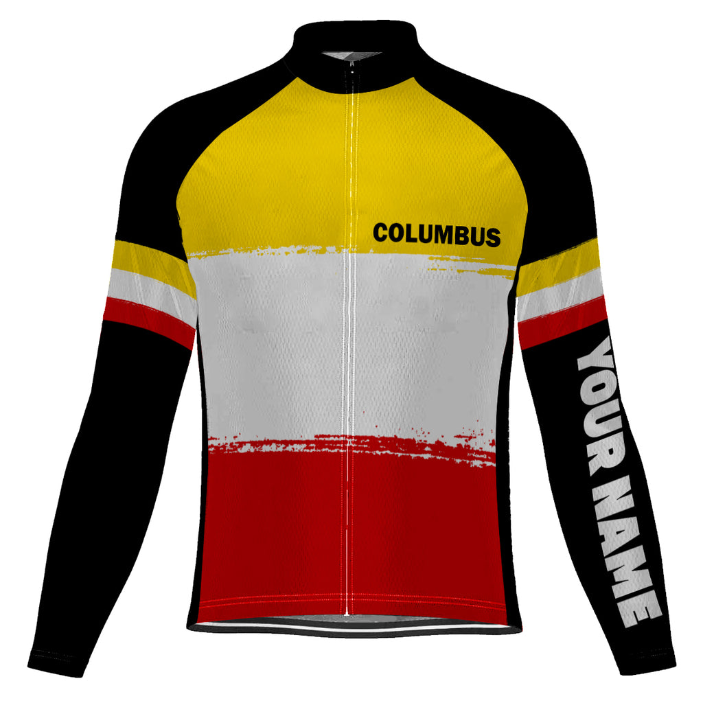 Customized Columbus Winter Thermal Fleece Long Sleeve For Men