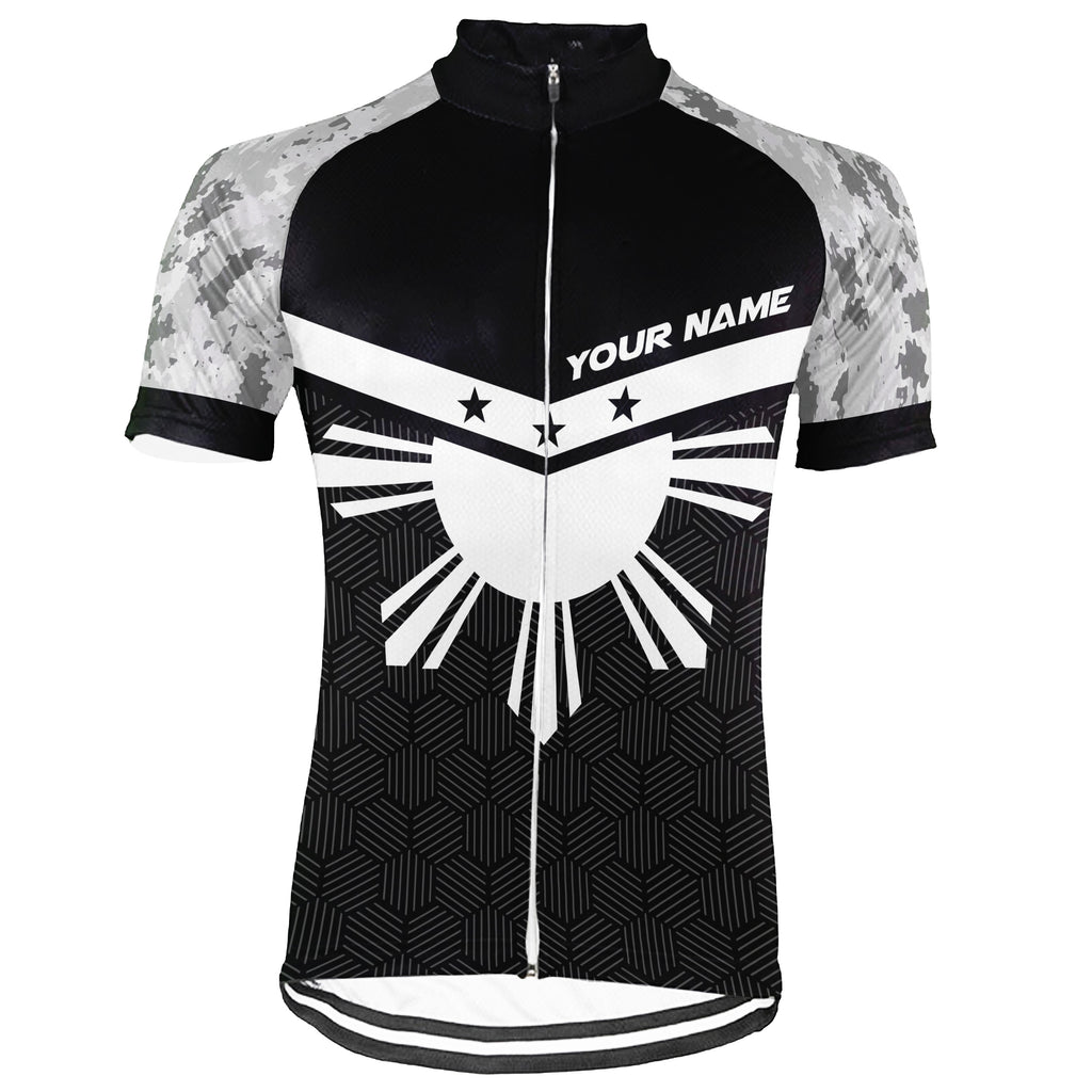 Customized Philippines Short Sleeve Cycling Jersey for Men
