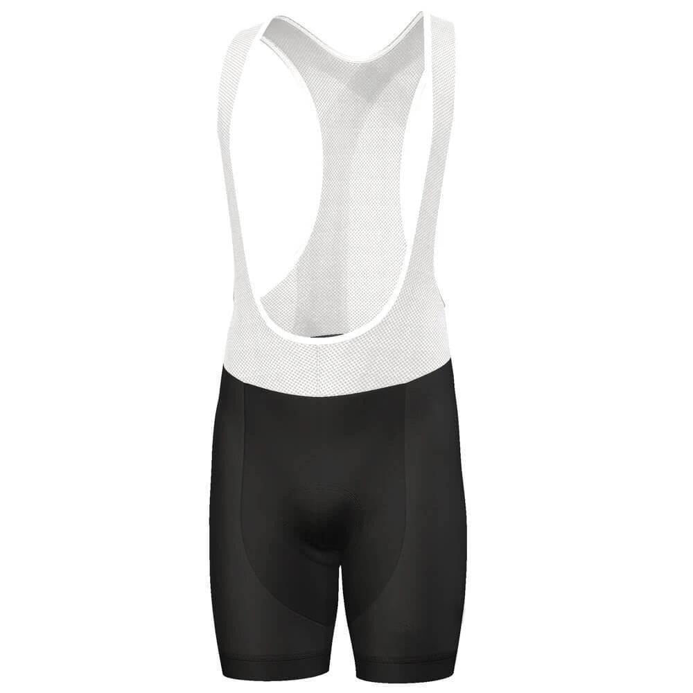 Unisex Black Cycling Bib Shorts