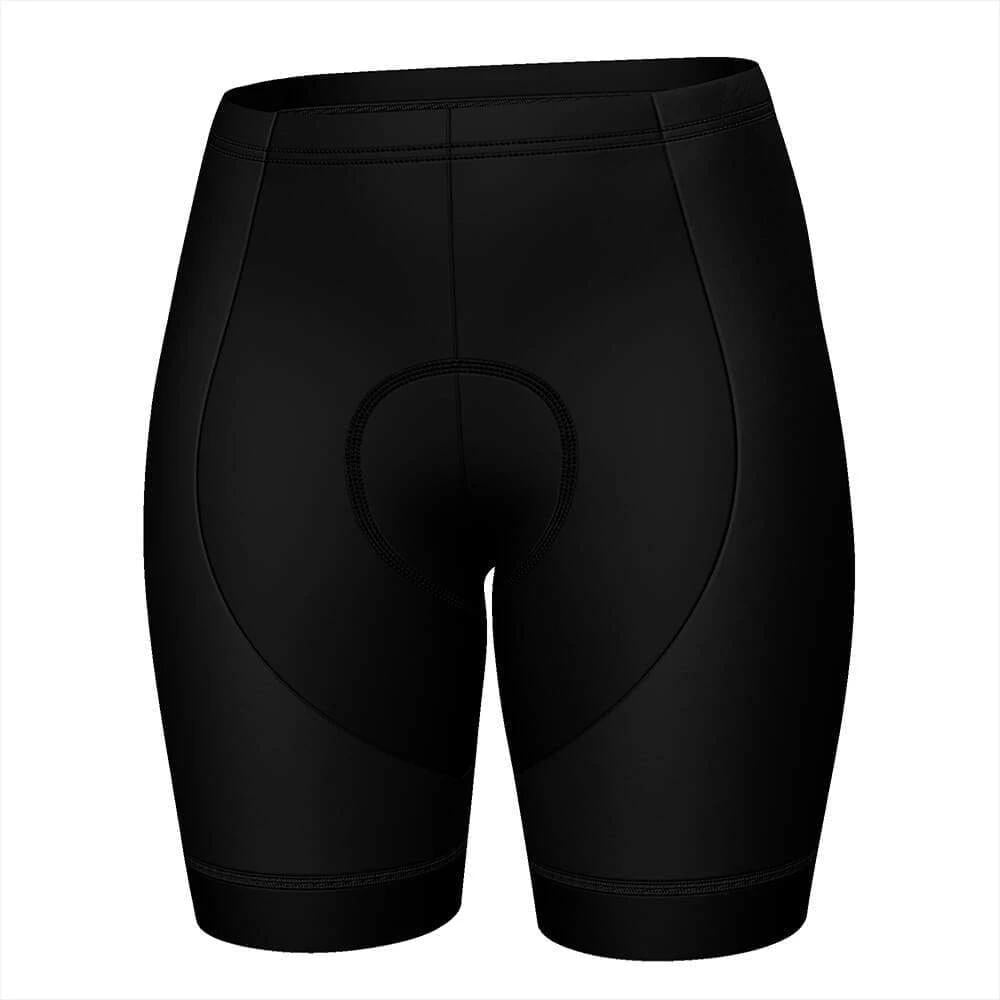 Unisex Black Cycling Shorts