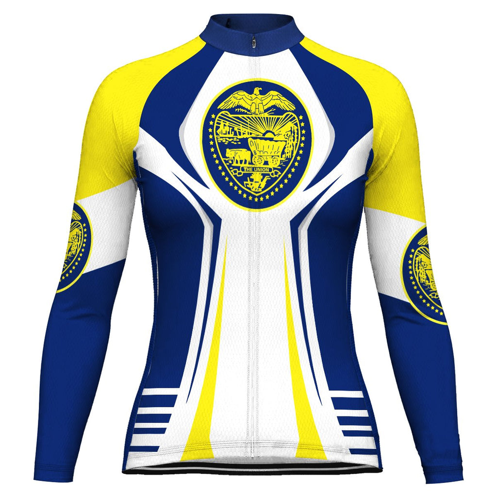 Customized Oregon Long Sleeve Cycling Jersey for Women