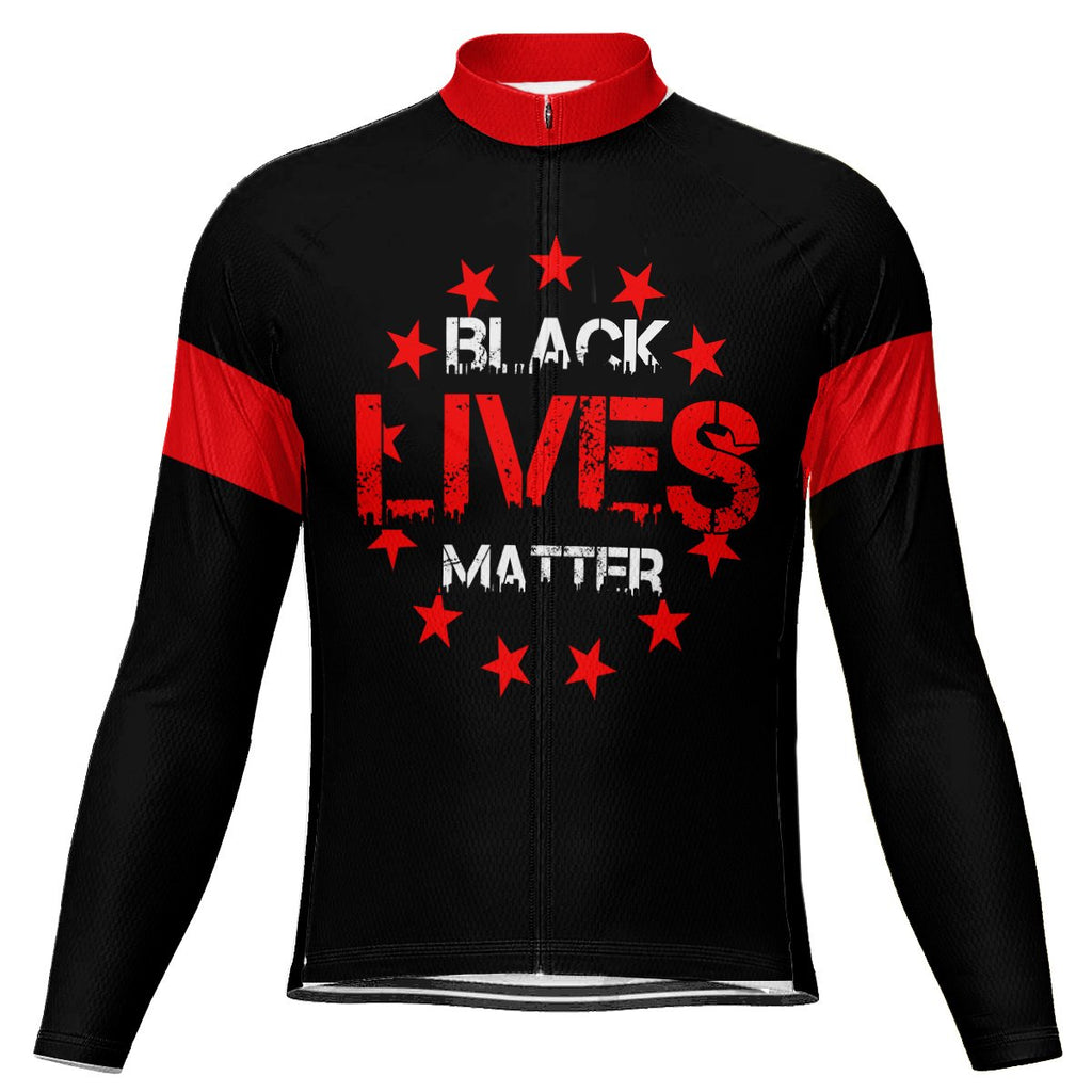 Customized Black Lives Matter Long Sleeve Cycling Jersey for Men