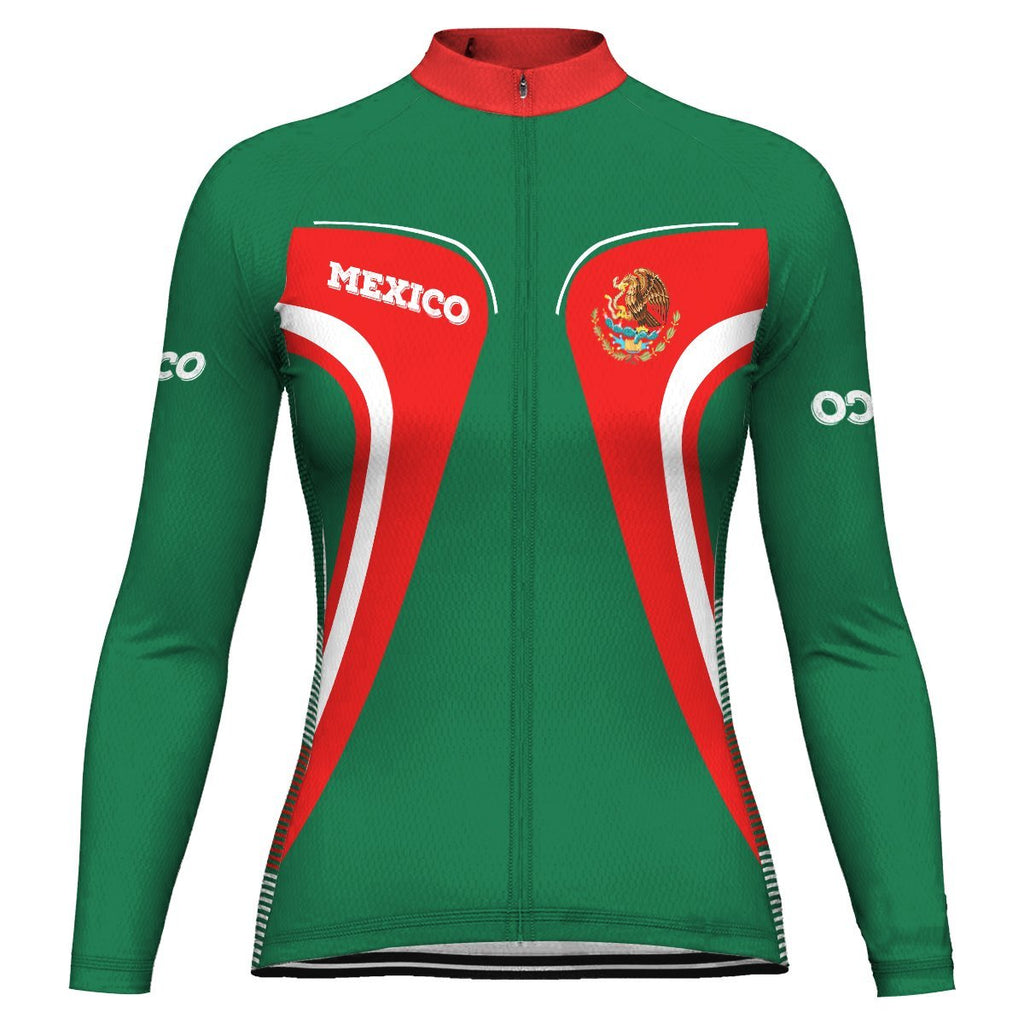 Mexico Long Sleeve Cycling Jersey for Women