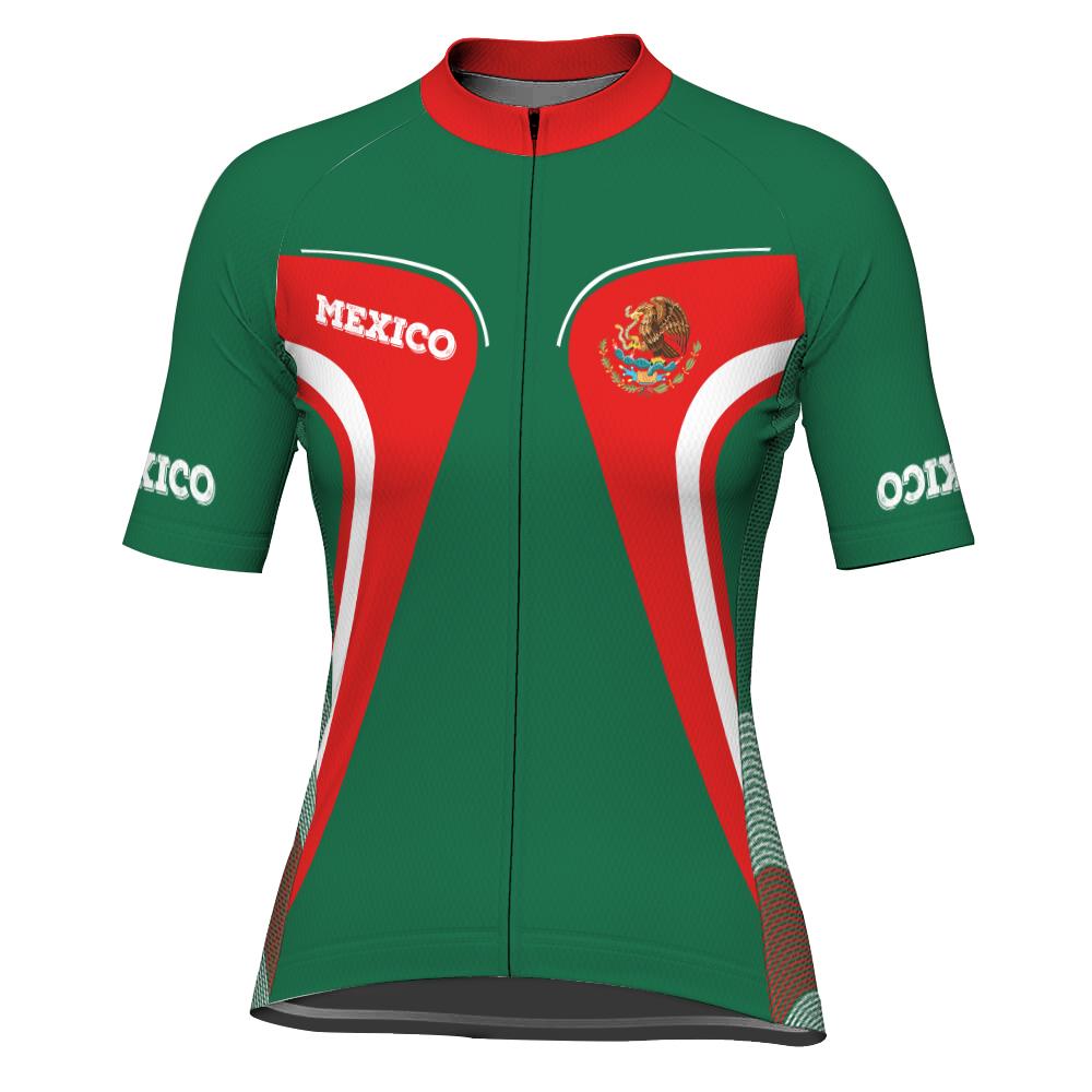 Mexico Short Sleeve Cycling Jersey for Women