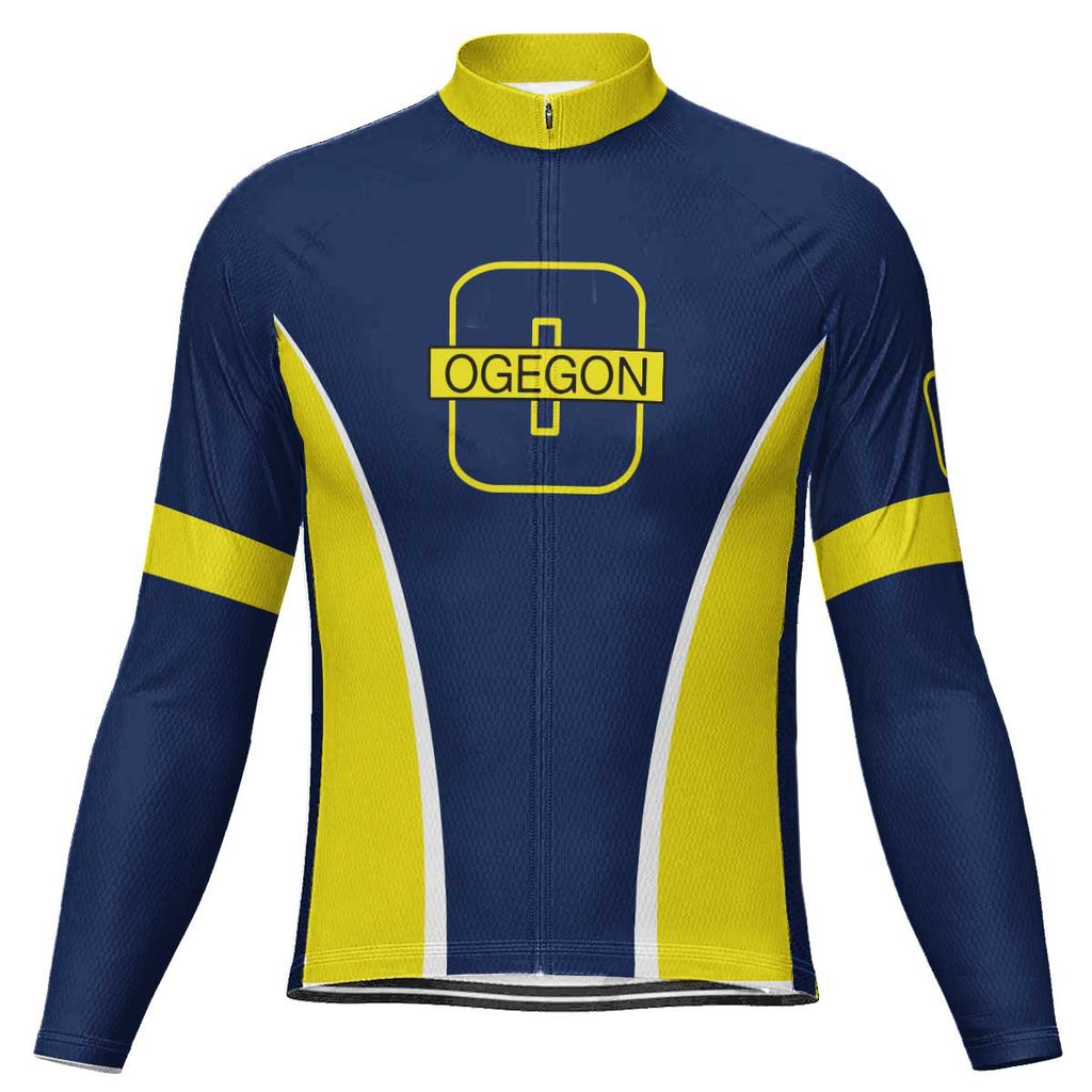 Customized Oregon Long Sleeve Cycling Jersey for Men