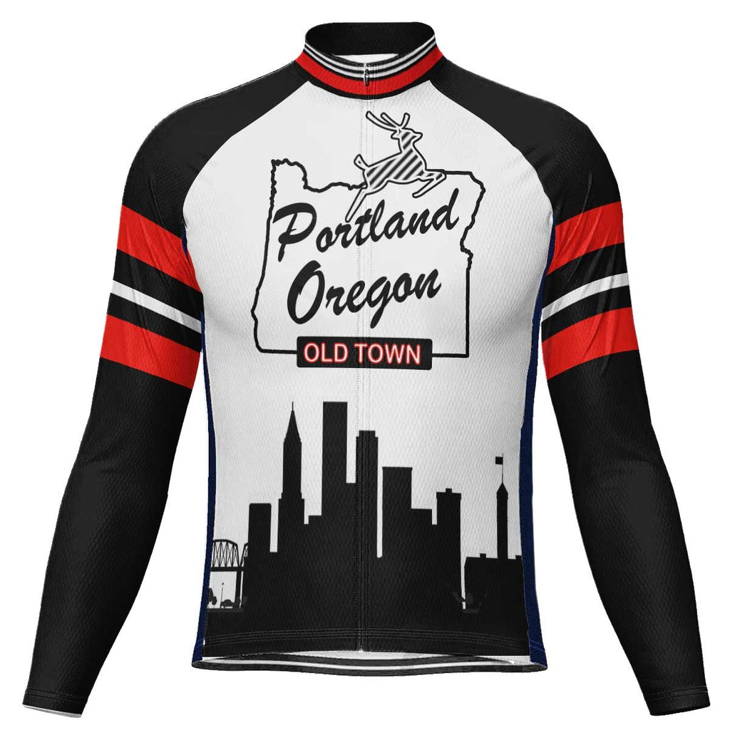 Customized Oregon Long Sleeve Cycling Jersey for Men