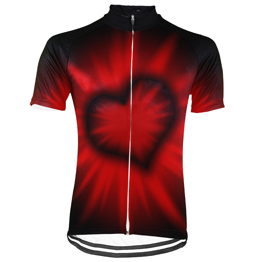 Customized Valentine Short Sleeve Cycling Jersey for Men