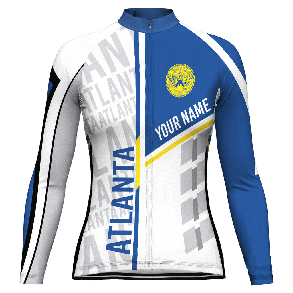 Customized Atlanta Long Sleeve Cycling Jersey For Women