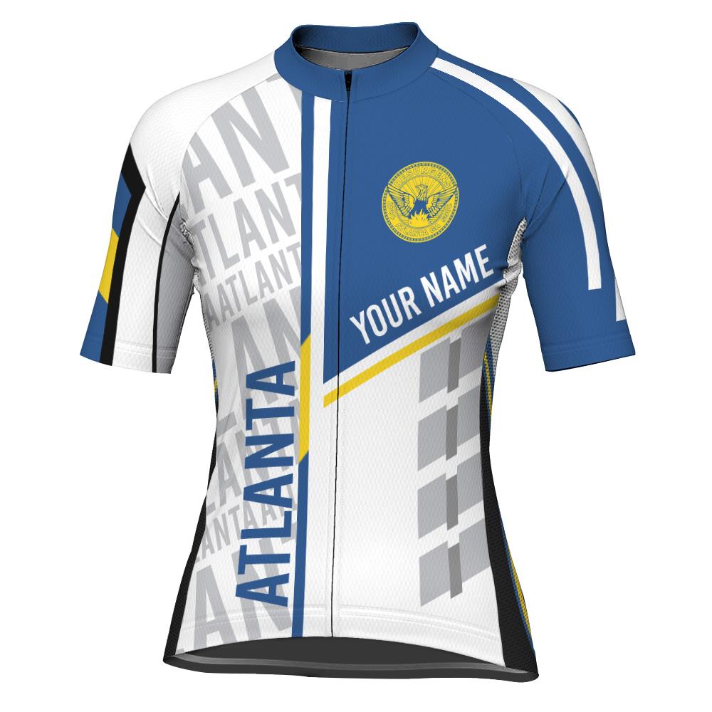 Customized Atlanta Short Sleeve Cycling Jersey For Women