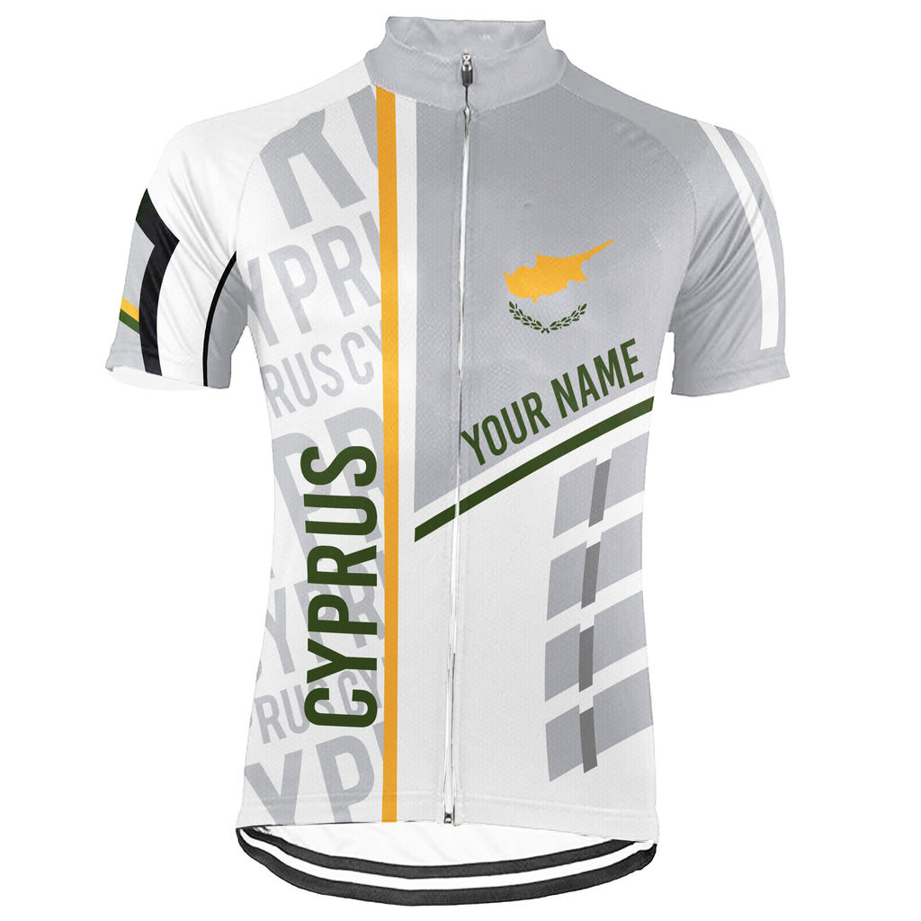 Customized Cyprus Short Sleeve Cycling Jersey for Men