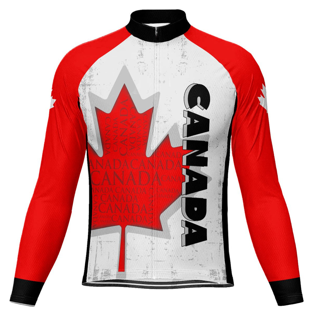 Canada Long Sleeve Cycling Jersey for Men