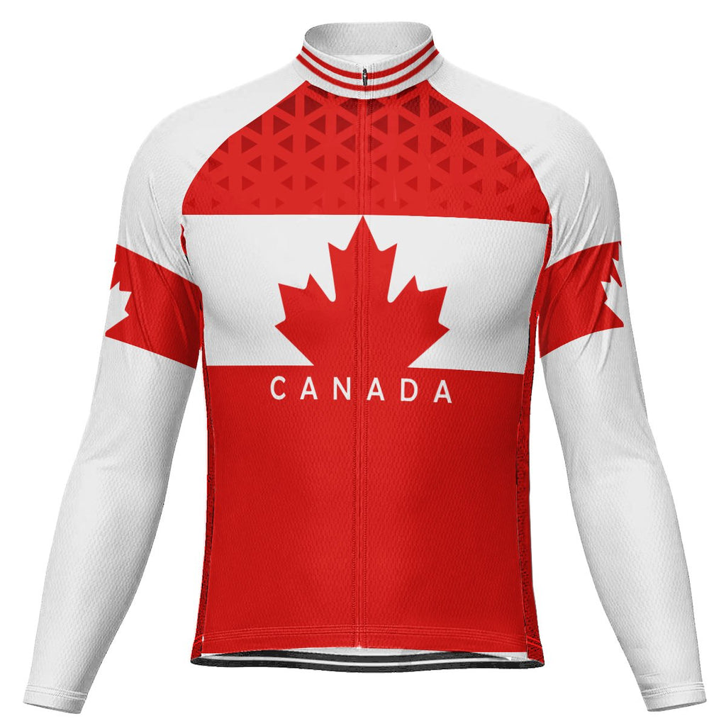 Canada Long Sleeve Cycling Jersey for Men