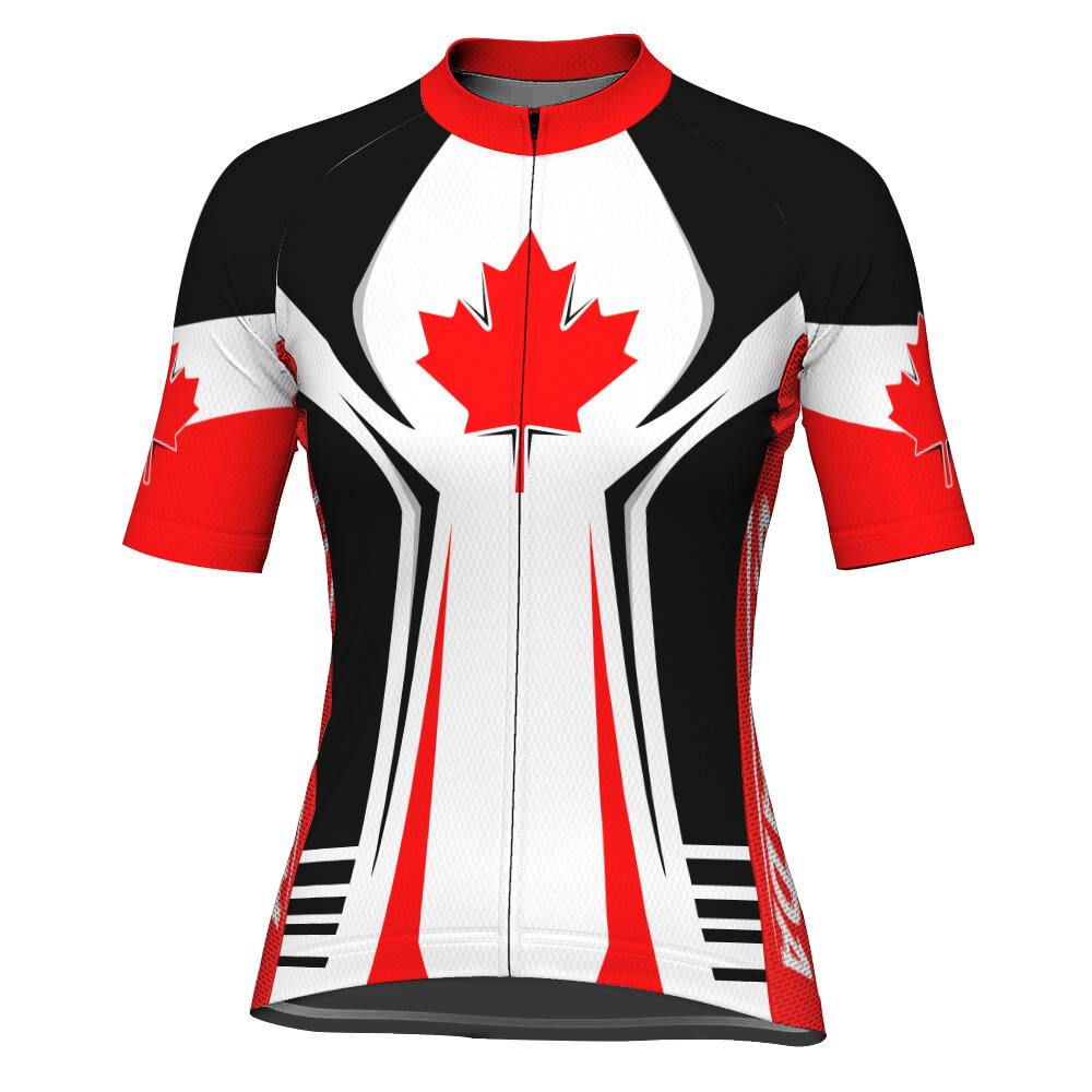 Canada Short Sleeve Cycling Jersey for Women