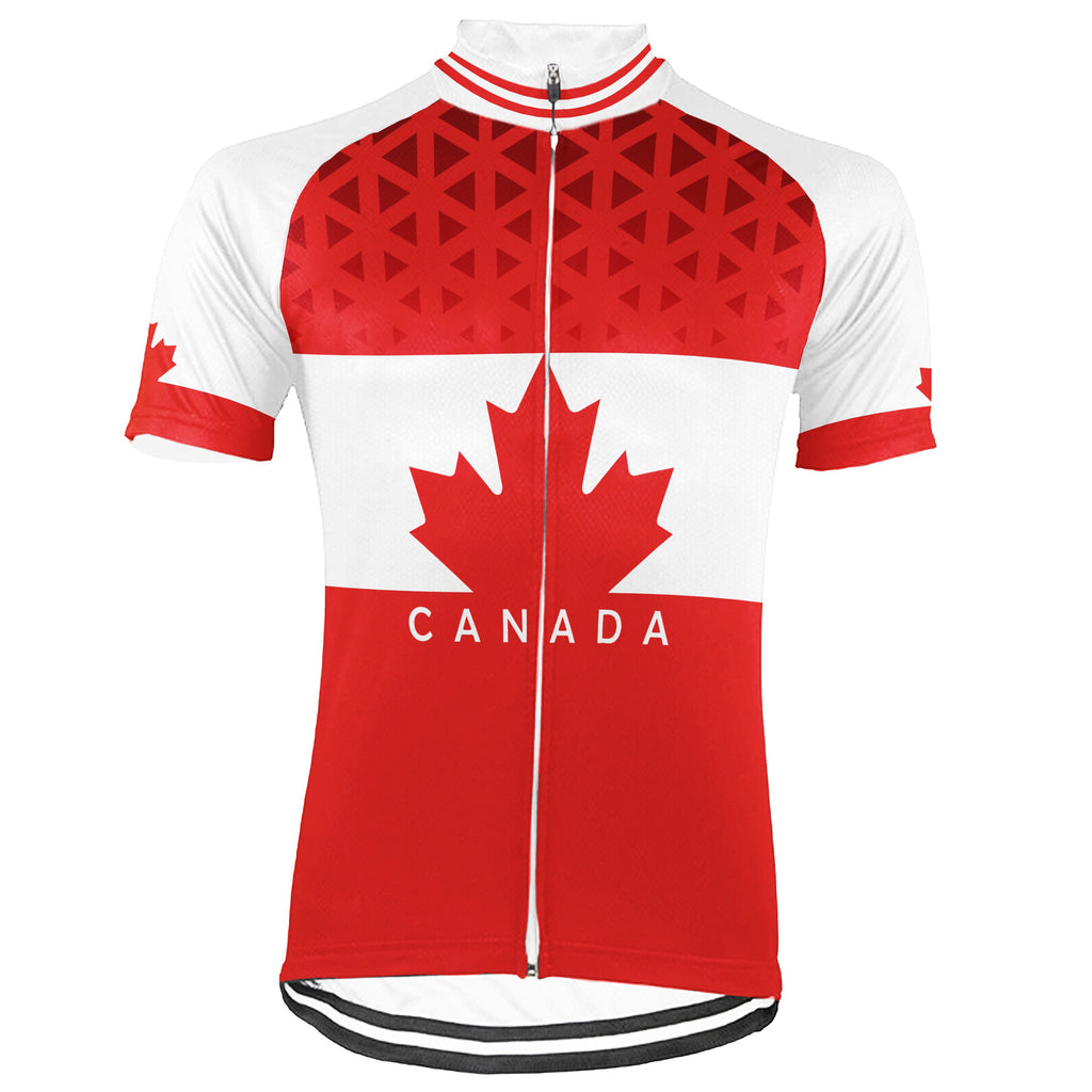 Customized Canada Short Sleeve Cycling Jersey for Men(CAD)
