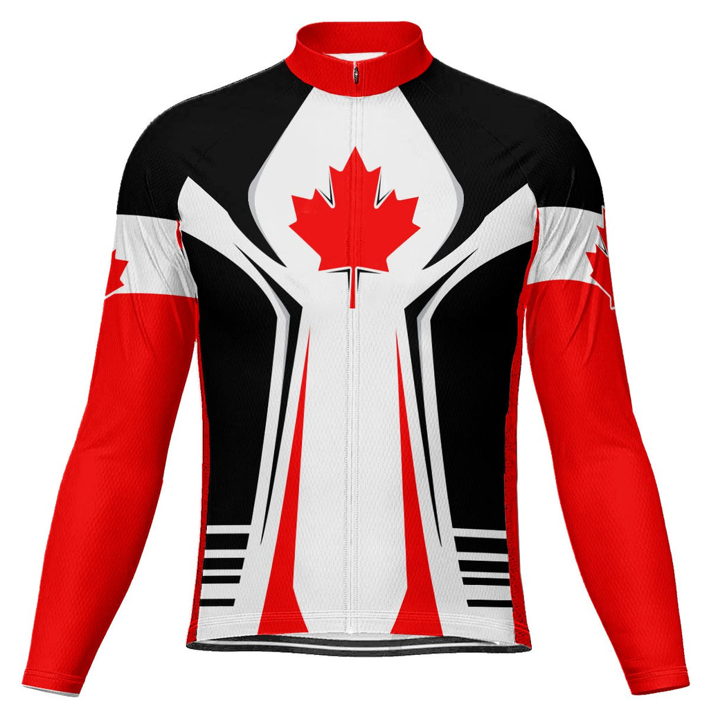 Customized Canada Long Sleeve Cycling Jersey for Men(CAD)