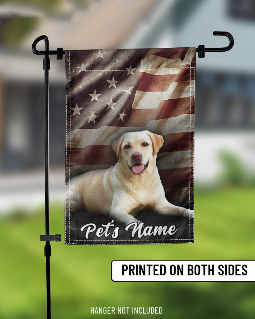 Personalized Image Dog Flag- Customized Name Gift