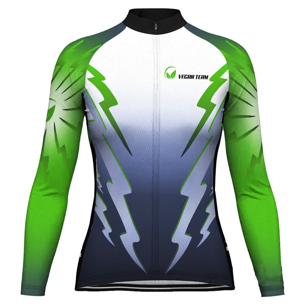 Vegan Long Sleeve Cycling Jersey for Women