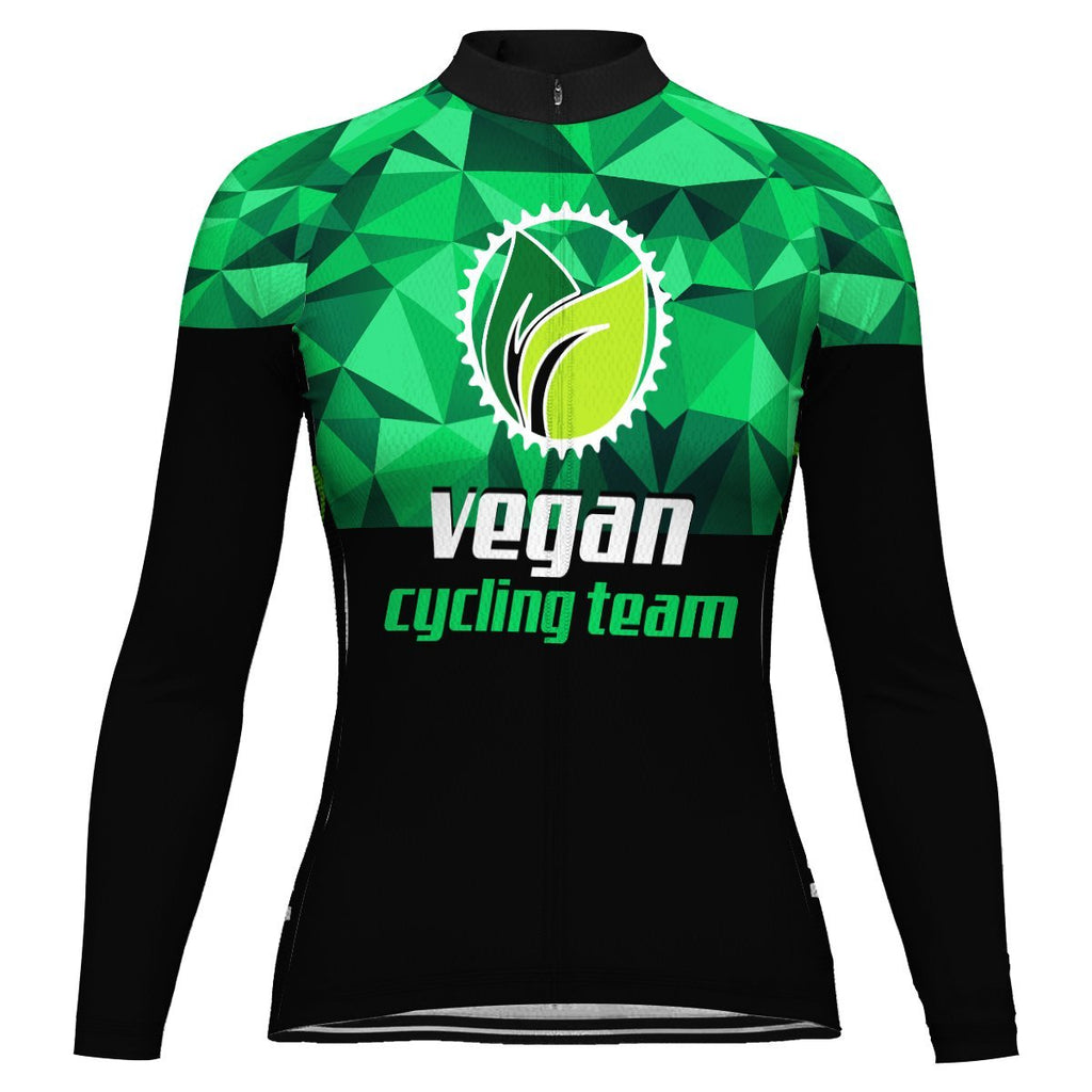 Vegan Long Sleeve Cycling Jersey for Women