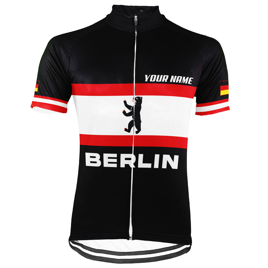 Customized Berlin Short Sleeve Cycling Jersey for Men