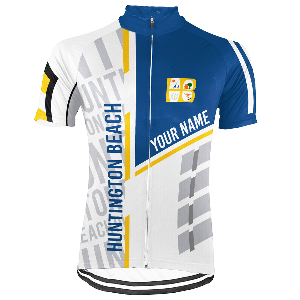 Customized Huntington Beach Short Sleeve Cycling Jersey for Men