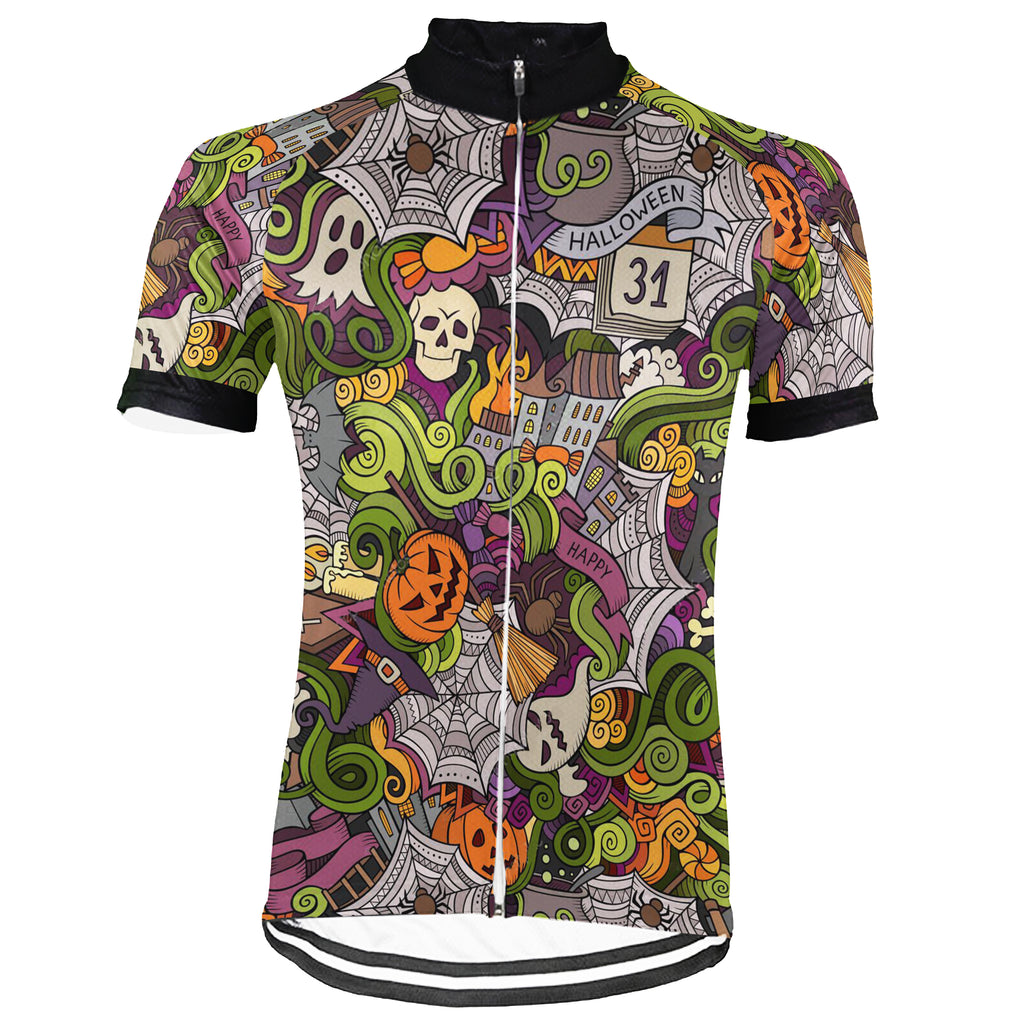 Customized Halloween Short Sleeve Cycling Jersey for Men