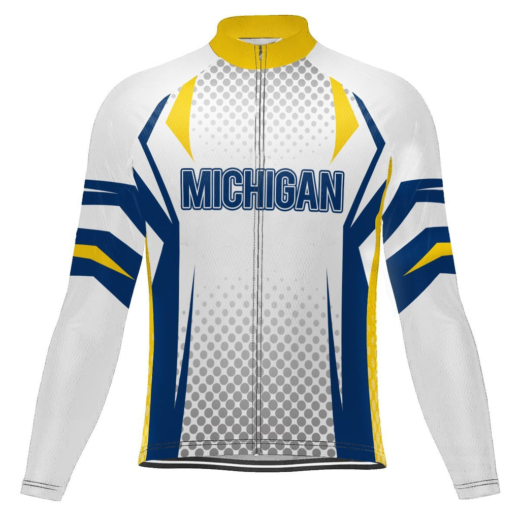 Michigan Long Sleeve Cycling Jersey for Men