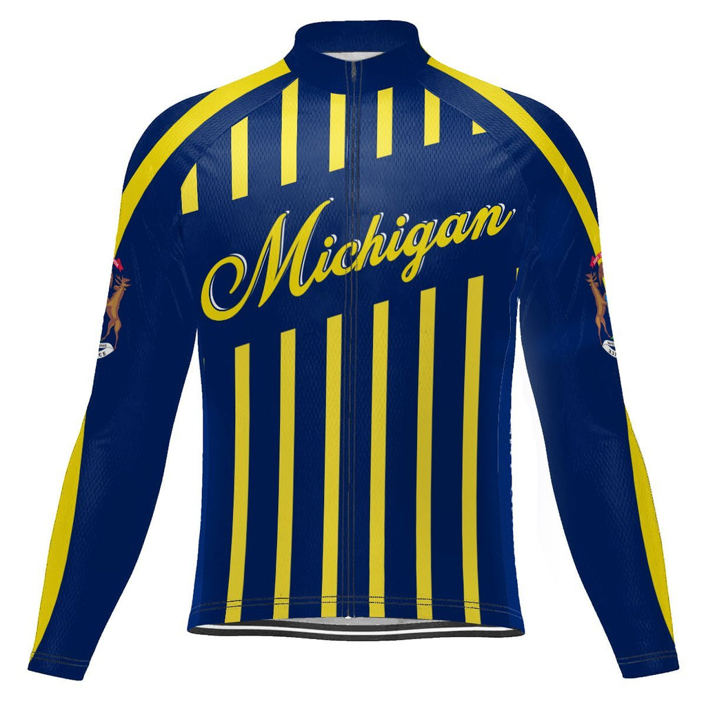 Michigan Long Sleeve Cycling Jersey for Men