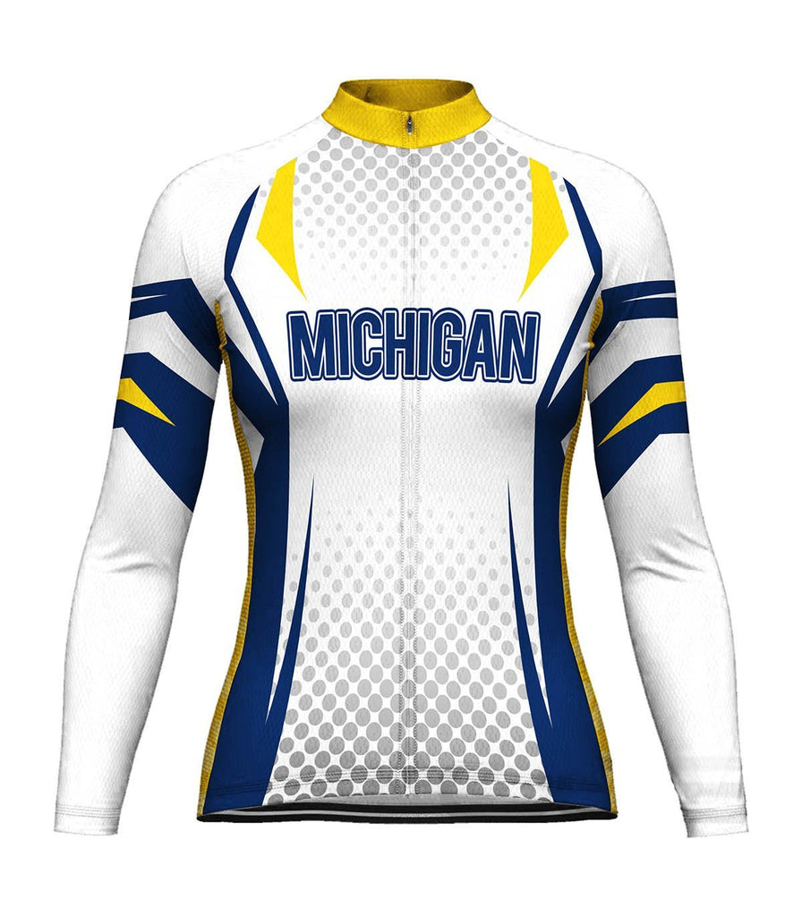 Michigan Long Sleeve Cycling Jersey for Women