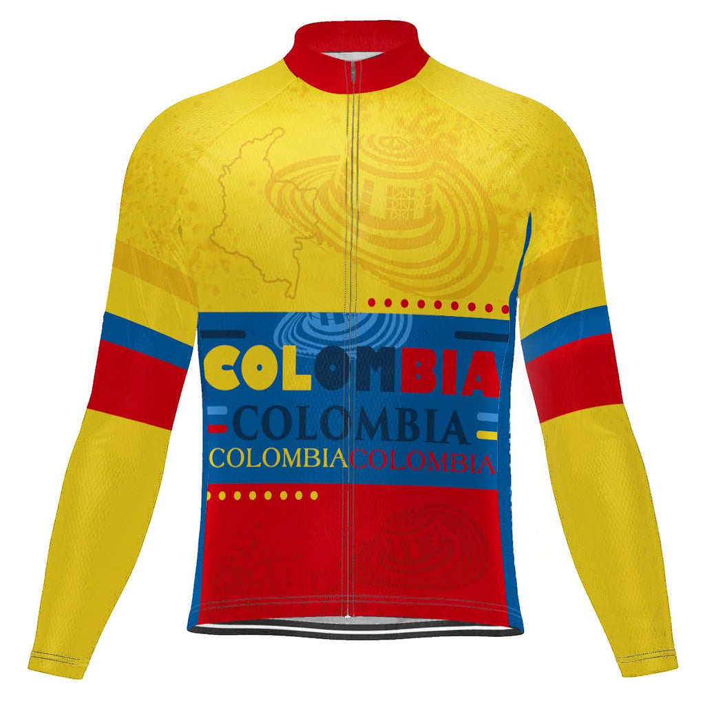 Customized Colombian Long Sleeve Cycling Jersey for Men